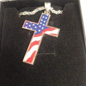 American flag necklace